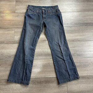 Hurley Jeans Size 9 Flare Denim Casual Blue